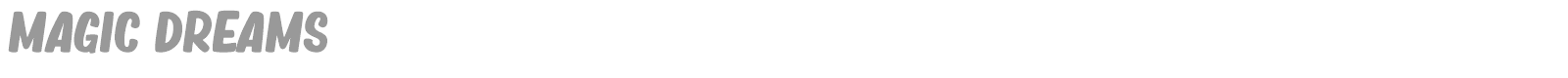 Magic Dreams font preview
